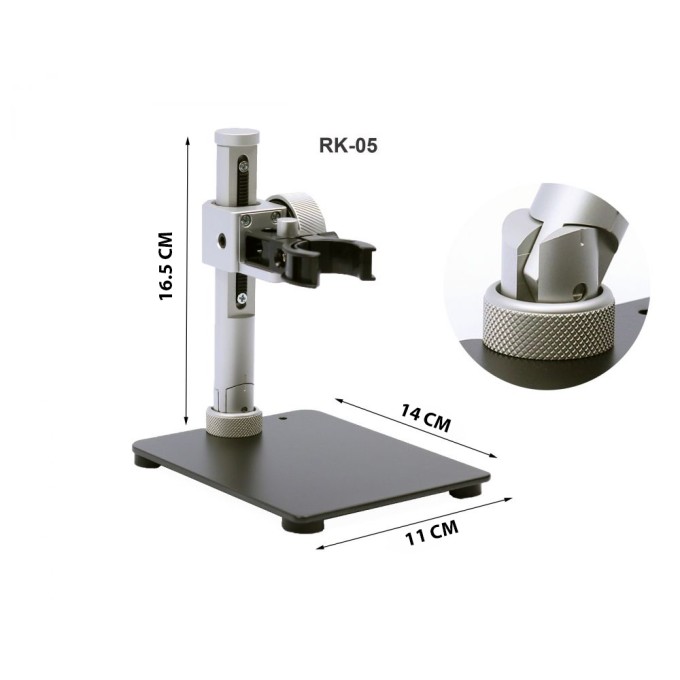 RK-05F Stand profesional microscop cu reglaj fin pe inaltime si inclinare 30 grade